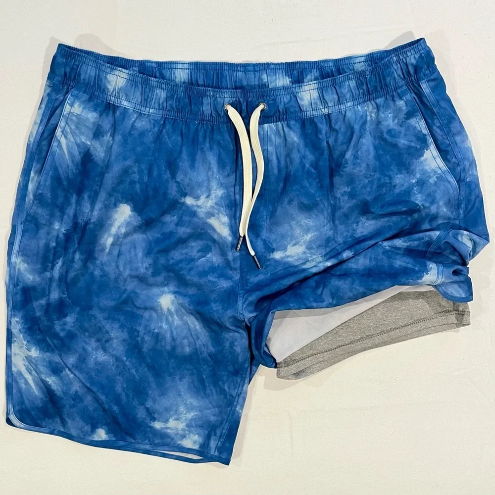 Fair Harbor Swim Trunks Adult 3XL XXXL The Anchor Clark Blue BreezeKnit Liner